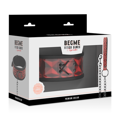 BEGME - PREMIUM VEGANSKÝ KOŽENÝ OBOJEK RED EDITION S NEOPRENOVOU PODŠÍVKOU