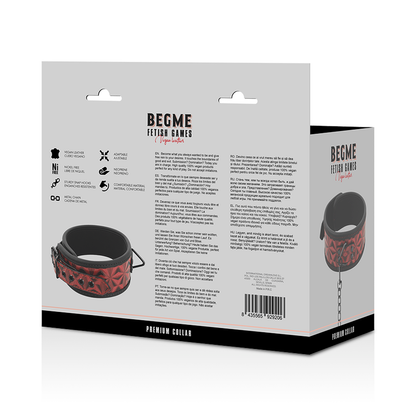 BEGME - PREMIUM VEGANSKÝ KOŽENÝ OBOJEK RED EDITION S NEOPRENOVOU PODŠÍVKOU