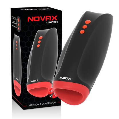 JAMYJOB - NOVAX MASTURBÁTOR S VIBRACEMI A KOMPRESÍ