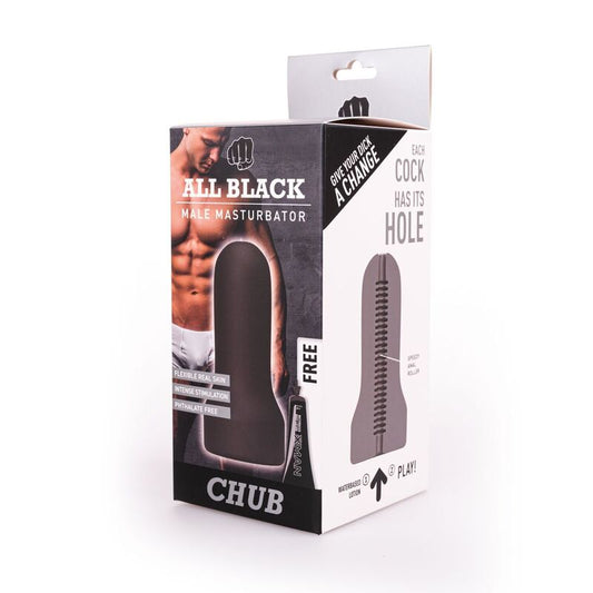 CELÝ ČERNÝ - MODEL MASTURBÁTORU S SMYČKOU 2