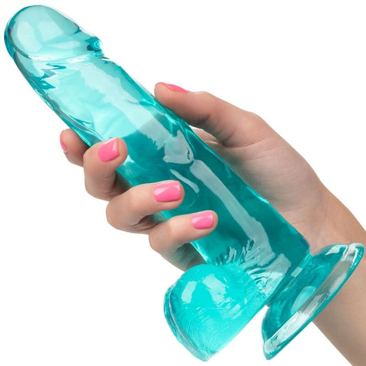 CALEXOTICS - DILDO VELIKOSTI QUEEN MODRÉ 15,3 CM