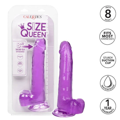CALEXOTICS - VELIKOST QUEEN DILDO FIALOVÉ 20,3 CM