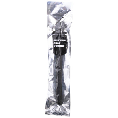 ALL BLACK - ANÁLNÍ SILIKONOVÁ SPRCHOVÁ ZÁTKA 27 CM