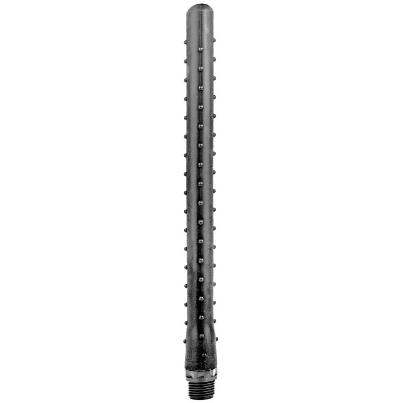 ALL BLACK - RIDGED SHOWER ANAL SILICON 27 CM