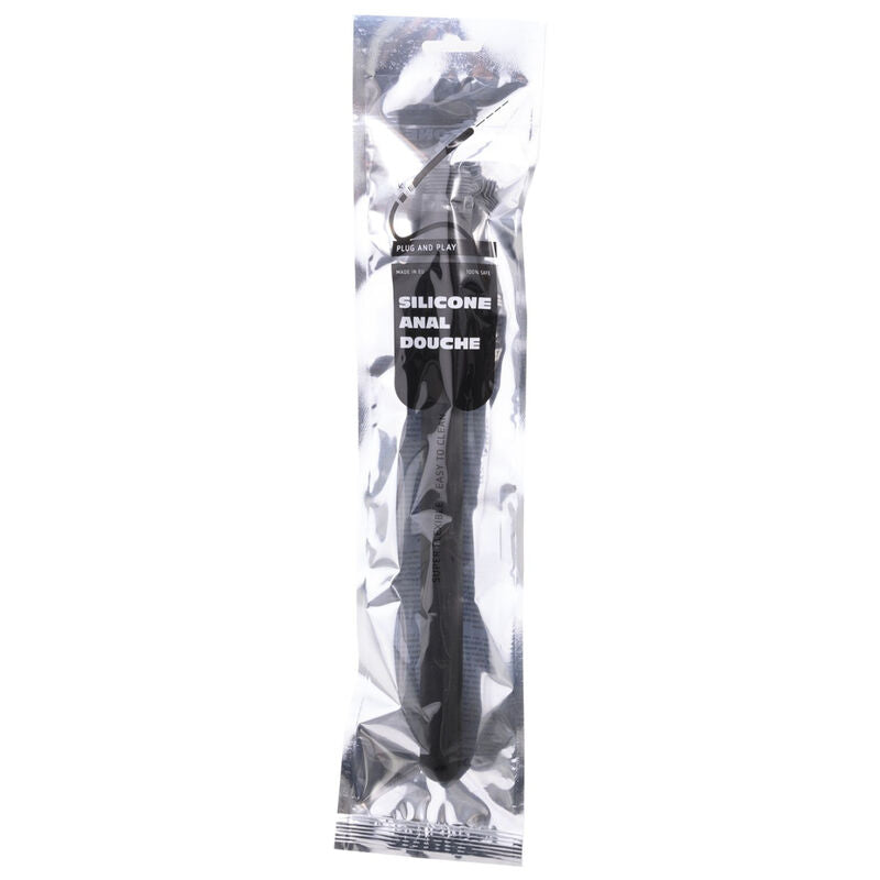 ALL BLACK - RIDGED SHOWER ANAL SILICON 27 CM