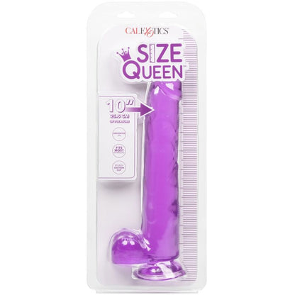 CALEXOTICS - DILDO VELIKOSTI QUEEN FIALOVÉ 25,5 CM