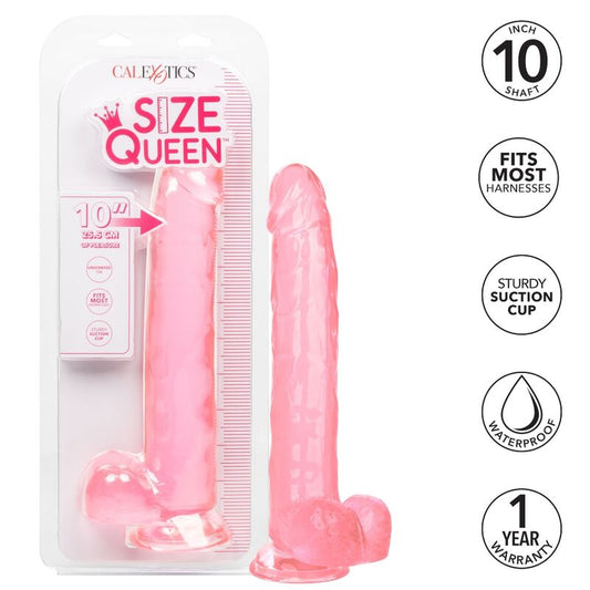 CALEXOTICS - DILDO VELIKOSTI QUEEN RŮŽOVÉ 25,5 CM