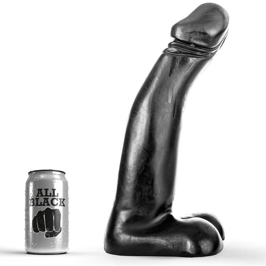 ALL BLACK - REALISTICKÉ ČERNÉ FISTINGOVÉ DILDO 29 CM