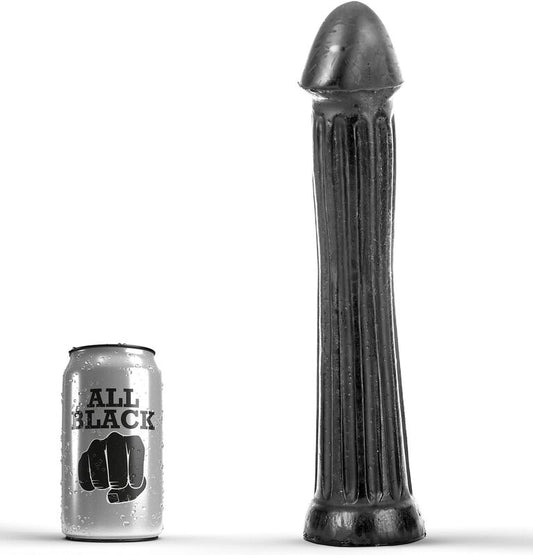 ČERNÝ - ZÁSUVNÉ DILDO 31 CM