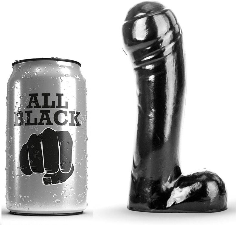 CELÉ ČERNÉ - ČERNÝ DILDO 15 CM