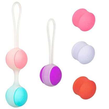 KALEXOTIKA - SHE-OLOGY SET BOLAS KEGEL INTERCAMBIABLES