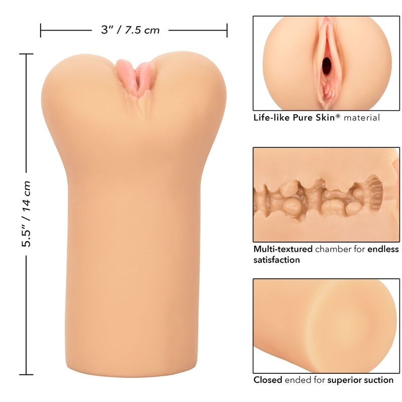CALEXOTICS - BOUNDLESS VULVA STROKER SVĚTLÁ PLEŤ