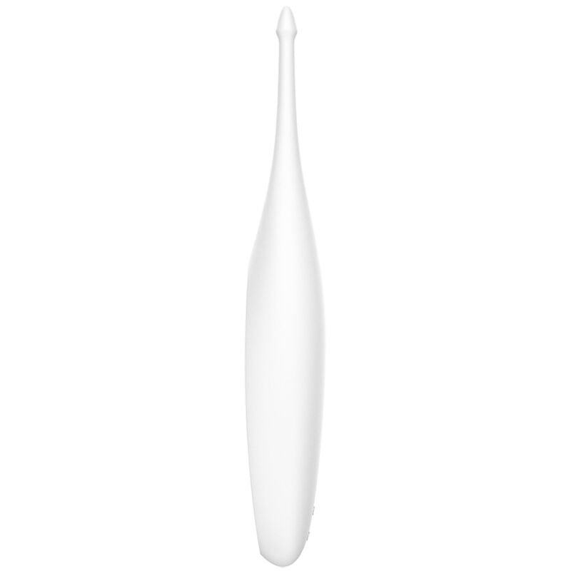 SATISFYER - VIBRAČNÍ TYČINKA S ROTAČNÍM ŠPIČKOU BÍLÁ