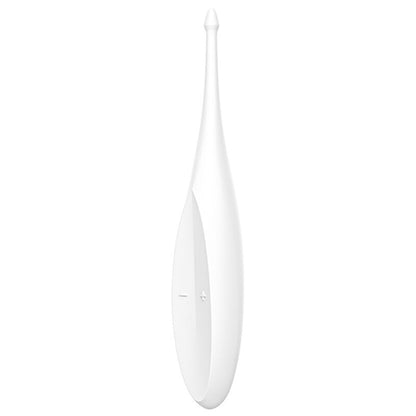SATISFYER - VIBRAČNÍ TYČINKA S ROTAČNÍM ŠPIČKOU BÍLÁ