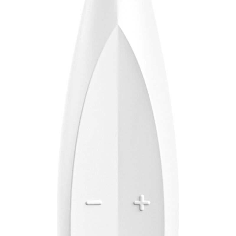 SATISFYER - VIBRAČNÍ TYČINKA S ROTAČNÍM ŠPIČKOU BÍLÁ