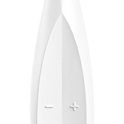 SATISFYER - VIBRAČNÍ TYČINKA S ROTAČNÍM ŠPIČKOU BÍLÁ