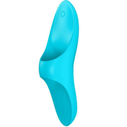 SATISFYER - VIBRAČNÍ PRST S MODRÝM SVĚTLEM
