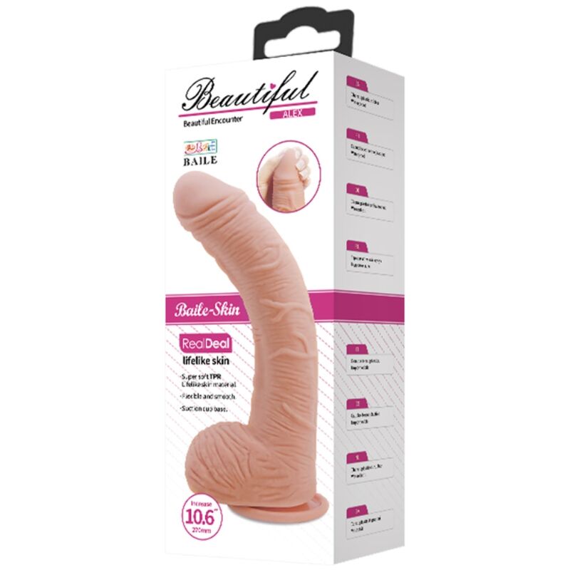 BAILE - ALEX REALISTICKÉ KOŽNÍ DILDO 27 CM