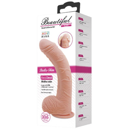 BAILE - ALEX REALISTICKÉ KOŽNÍ DILDO 27 CM