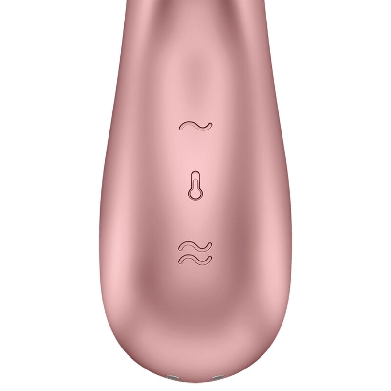 SATISFYER - ŽHAVÝ MILENCŮV VIBRÁTOR RŮŽOVÁ A BÉŽOVÁ