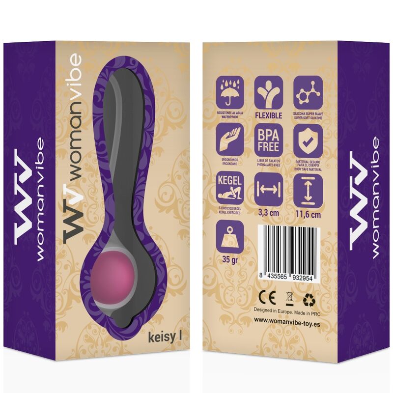 WOMANVIBE - KEISY I BALL GEISHA SILIKONOVÁ - RŮŽOVÁ
