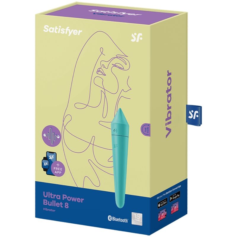 SATISFYER - ULTRA POWER BULLET 8 TYRKYSOVÁ