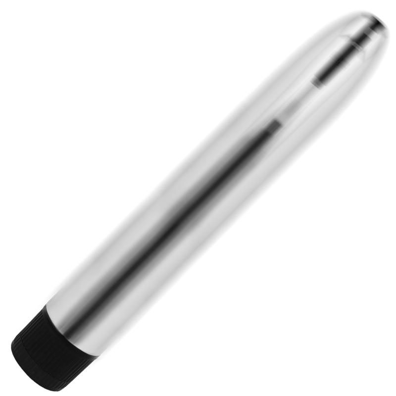 OHMAMA - KLASICKÝ STŘÍBRNÝ VIBRÁTOR 17,5 CM