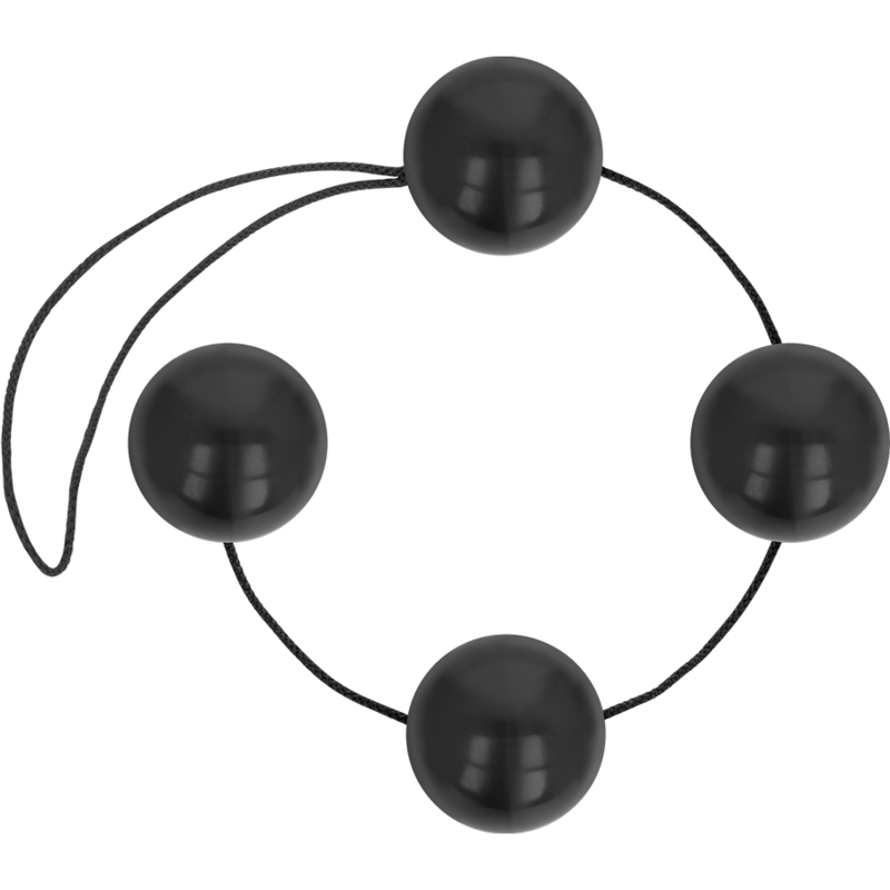 OHMAMA - ČERNÉ ČÍNSKÉ ANÁLNÍ KOULE 170 GR