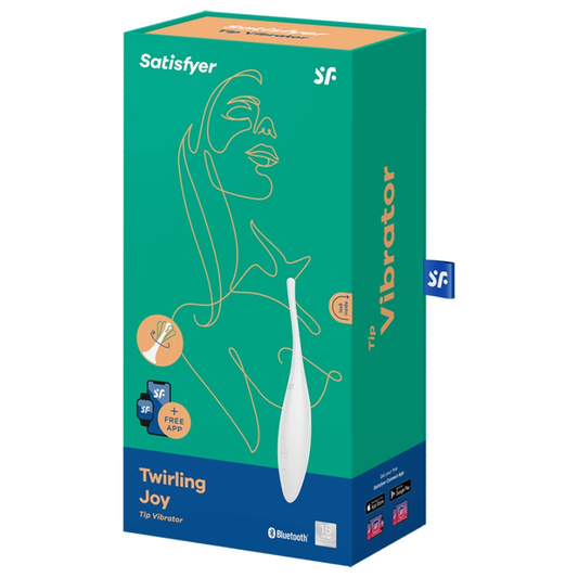 SATISFYER - VIBRAČNÍ KLITORIZÁTOR TWIRLING JOY BÍLÝ