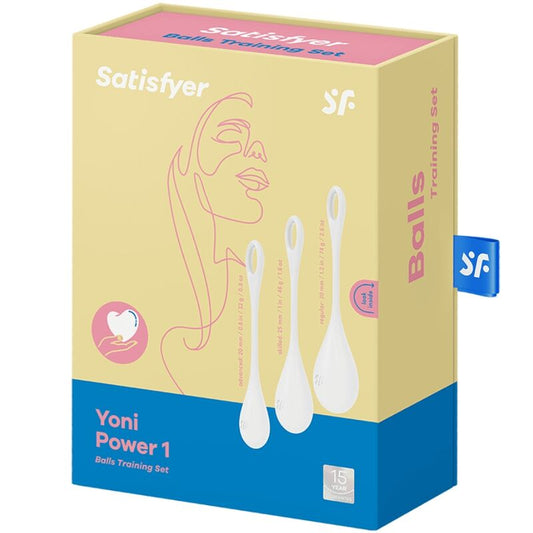 SATISFYER - TRÉNINKOVÁ SADA YONI POWER 1 BÍLÁ