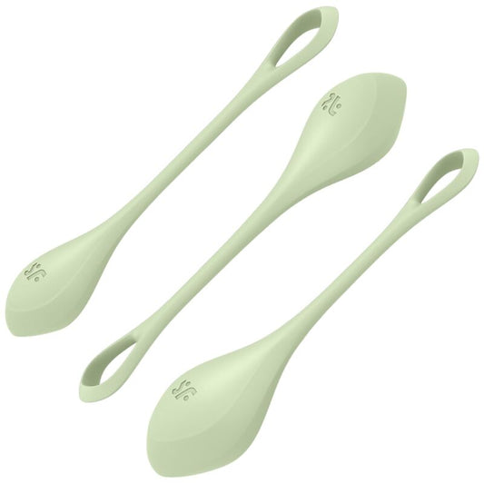 SATISFYER - TRÉNINKOVÁ SADA YONI POWER 2 ZELENÁ