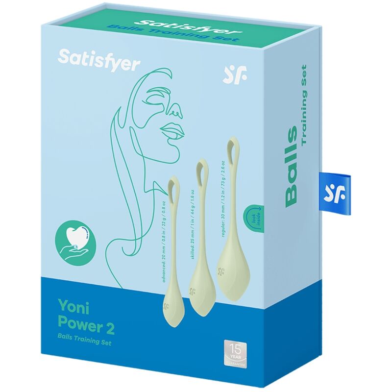SATISFYER - TRÉNINKOVÁ SADA YONI POWER 2 ZELENÁ