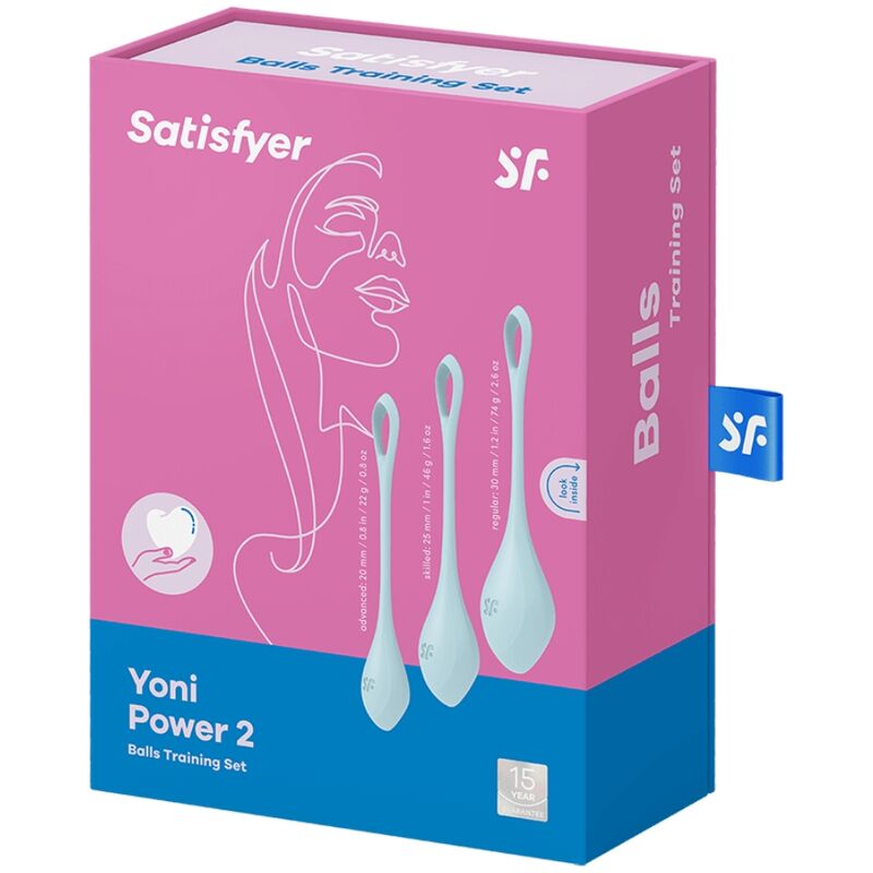 SATISFYER - TRÉNINKOVÁ SADA YONI POWER 2 MODRÁ