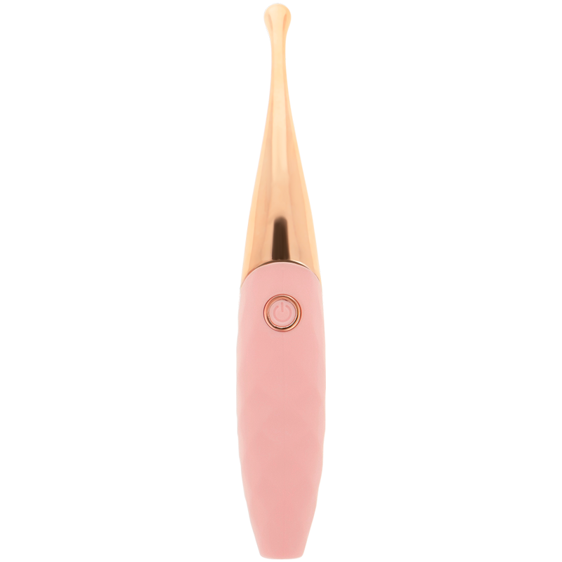 OHMAMA - DOBÍJECÍ STIMULÁTOR KLITORISU 36 RŮŽOVO-RŮŽOVOZLATÝCH REŽIMŮ
