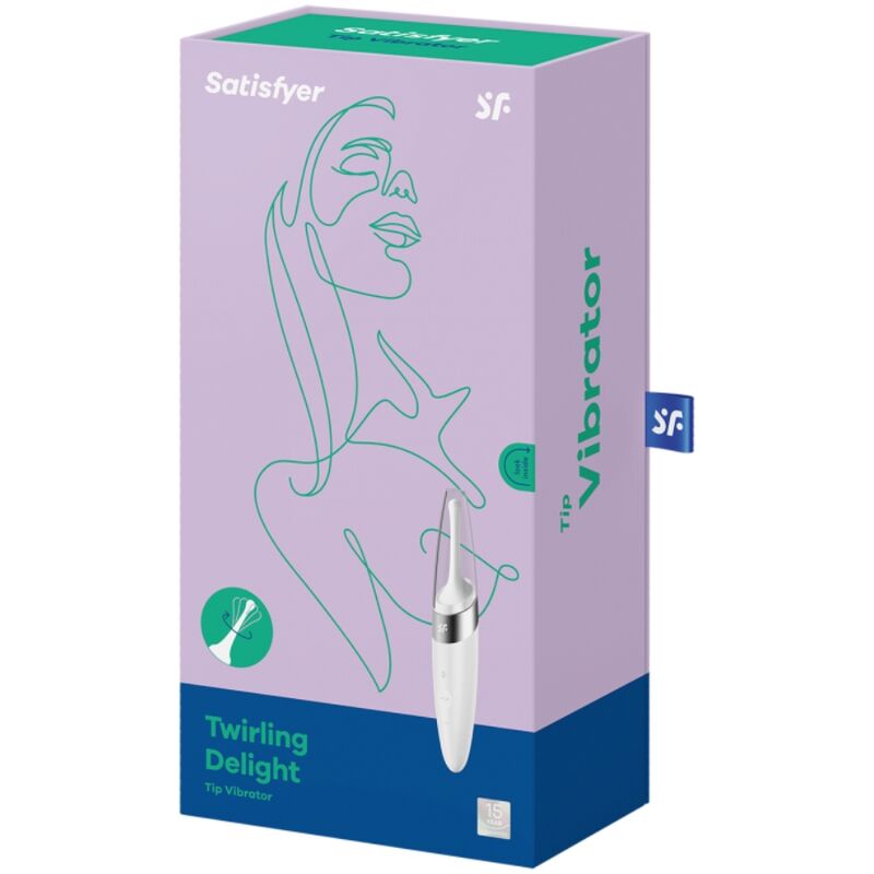 SATISFYER - VIBRAČNÍ KLITORIZÁTOR TWIRLING DELIGHT BÍLÝ