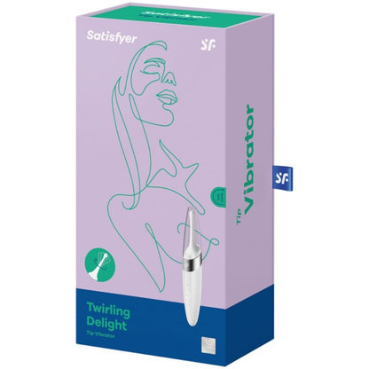 SATISFYER - VIBRAČNÍ KLITORIZÁTOR TWIRLING DELIGHT BÍLÝ