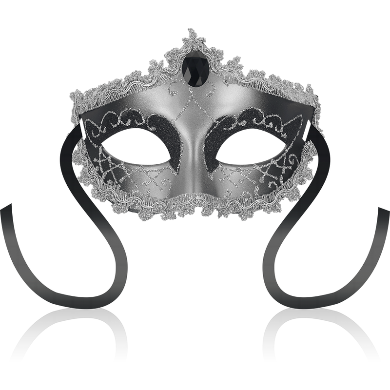 OHMAMA - MASKY ČERNÝ DIAMANTOVO-ŠEDÝ MASK