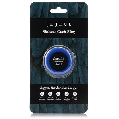JE JOUE - MODRÝ SILIKONOVÝ KROUŽEK - MINIMÁLNÍ uškrcení