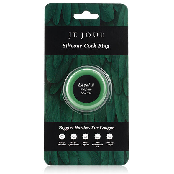 JE JOUE - ZELENÝ SILIKONOVÝ KROUŽEK - STŘEDNÍ SYTIČ