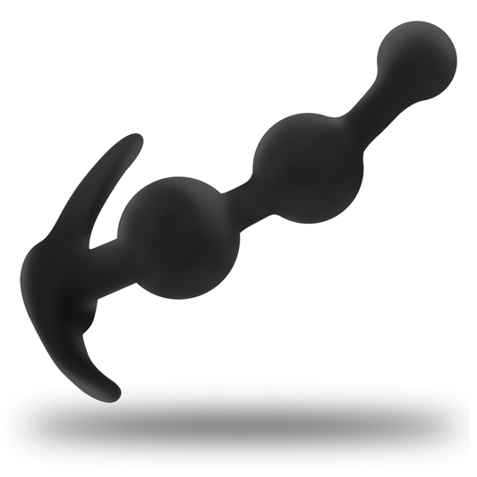 OHMAMA - ZAKŘIVENÝ SILIKONOVÝ ANÁLNÍ KOLÍK 13 CM