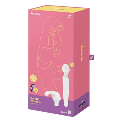 SATISFYER - APLIKACE DOUBLE WANDER BÍLÁ