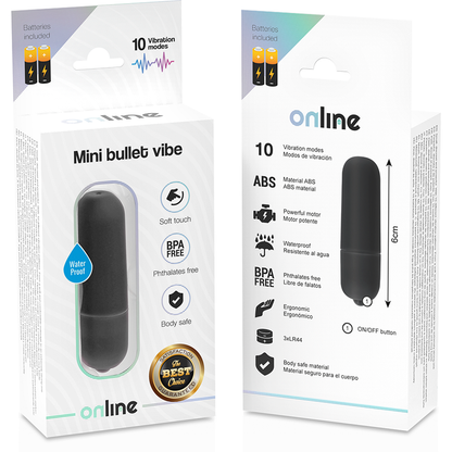 ONLINE - MINI BULLET VIBE ČERNÝ