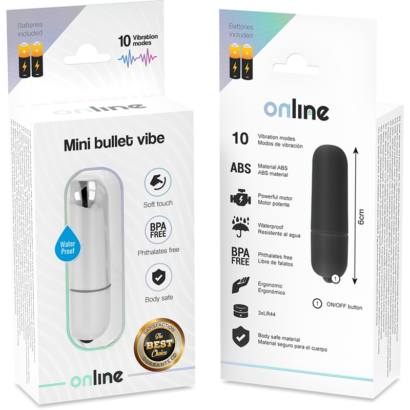 ONLINE - MINI BULLET VIBE STŘÍBRNÁ