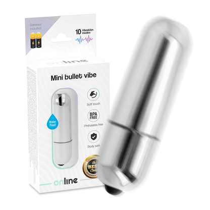 ONLINE - MINI BULLET VIBE STŘÍBRNÁ