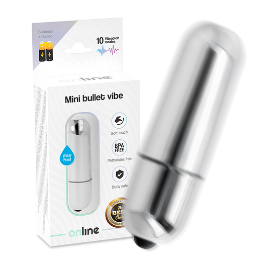 ONLINE - MINI BULLET VIBE STŘÍBRNÁ