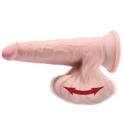 KING COCK - PLUS 3D DILDO SWINGING BALLS 20,3 CM