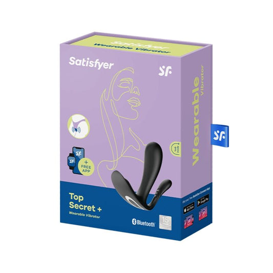 SATISFYER - TOP SECRET + VIBRÁTOR ČERNÝ