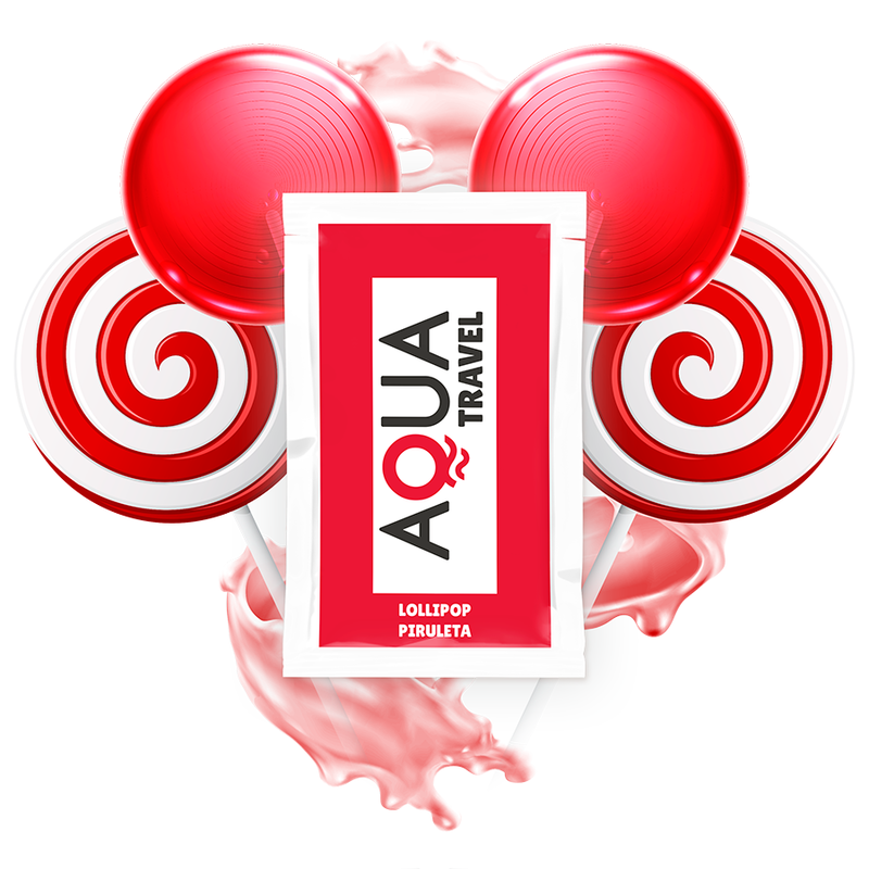 AQUA TRAVEL - LUBRIKANT NA VODNÍ BÁZI S PŘÍCHUTÍ LÍZÁTKA 6 ML