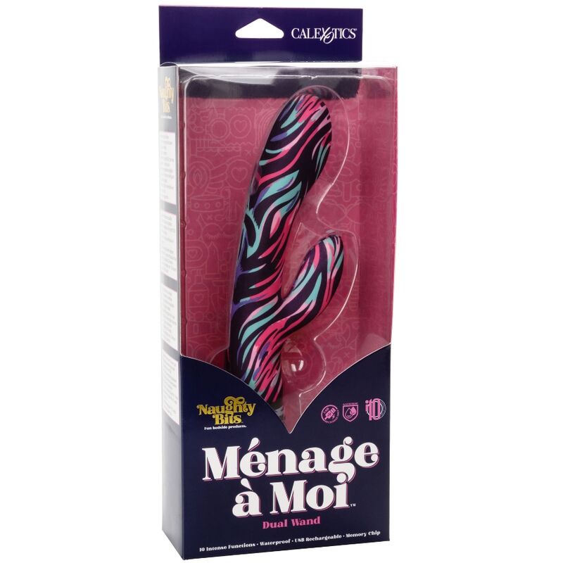 CALEXOTICS - DVOJITÝ VIBRAČNÍ TYČINKA MENAGE A MOI