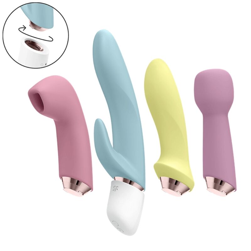 SATISFYER - ÚŽASNÁ SADA ČTYŘ VIBRÁTORŮ A AIR PULSE